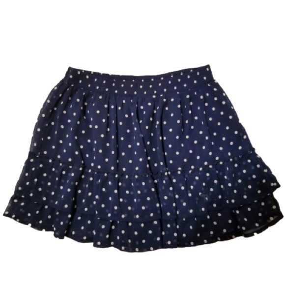 Abercrombie & Fitch Dresses & Skirts - Abercrombie & Fitch Polkadot Ruffle Skirt